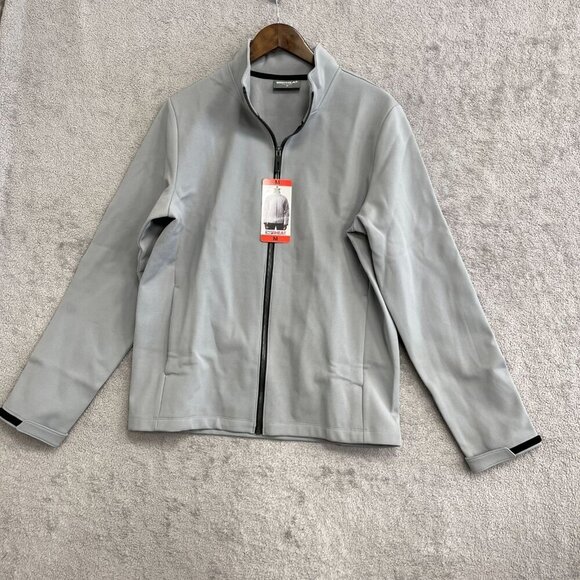 NEW 32 Degrees Heat Men's M Gray Full-Zip Windbreaker Jacket - Picture 2 of 9